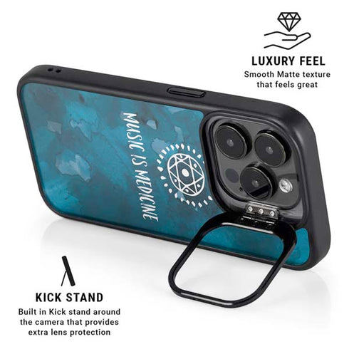 Music is Medicine iPhone 16 Pro Kickstand Case