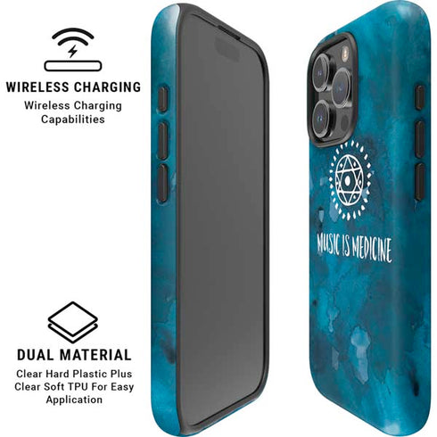 Music is Medicine iPhone 16 Pro Magsafe Impact Case