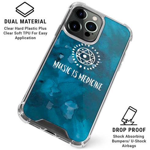 Music is Medicine iPhone 16 Pro Max Clear Case