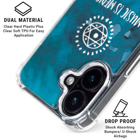 Music is Medicine iPhone 17 Clear Case