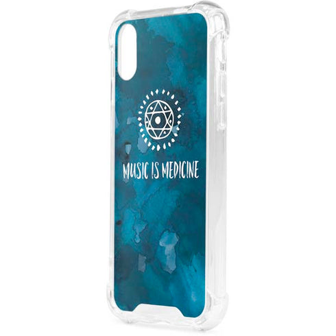 Music is Medicine iPhone XS Clear Case