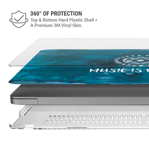 Music is Medicine MacBook Pro 14in (2021-24) Case plus Skin