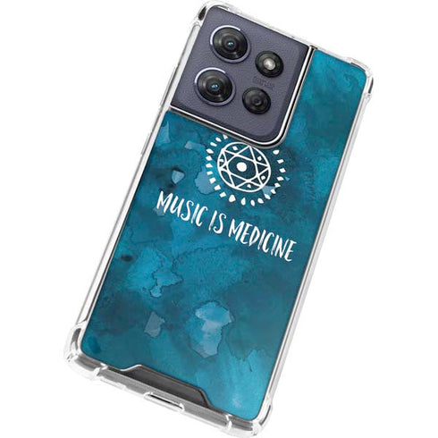 Music is Medicine Moto G 5G (2025) Clear Case