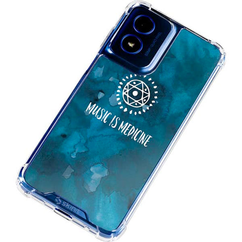 Music is Medicine Moto G Play 4G (2024) Clear Case
