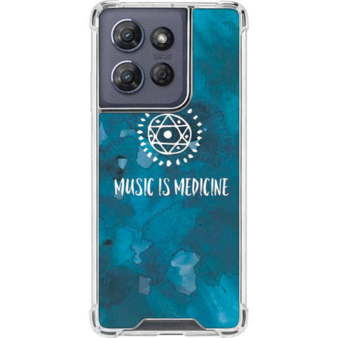 Music is Medicine Moto G Play 5G (2025) Clear Case