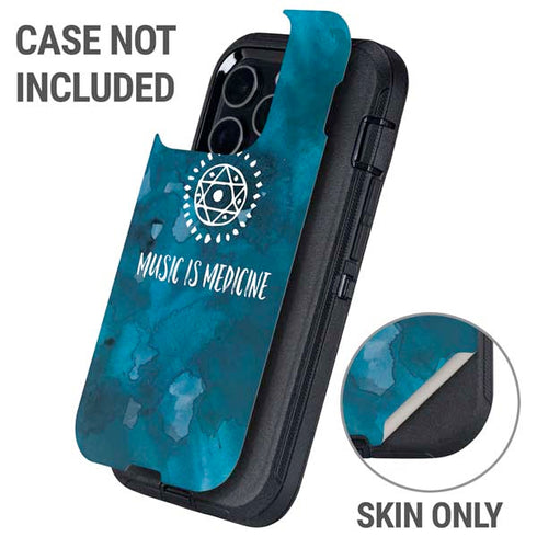 Music is Medicine Otterbox Defender iPhone Skin
