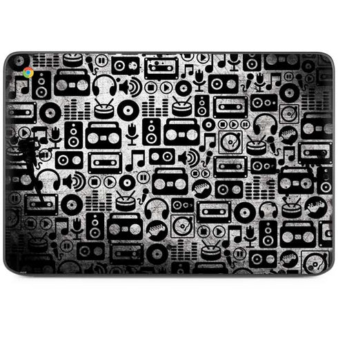 Music Pattern HP Chromebook Skin