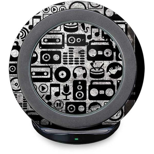 Music Pattern Fast Charge Wireless Charging Stand Skin