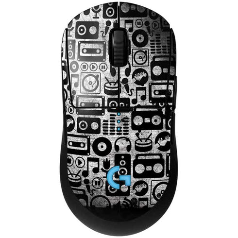 Music Pattern G Pro Wireless Gaming Mouse Skin