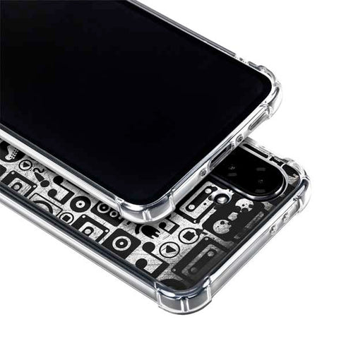 Music Pattern Galaxy A36 5G Clear Case