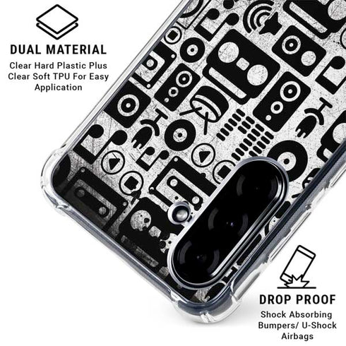 Music Pattern Galaxy A36 5G Clear Case
