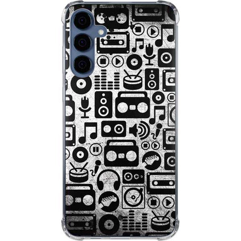 Music Pattern Galaxy A55 5G Clear Case