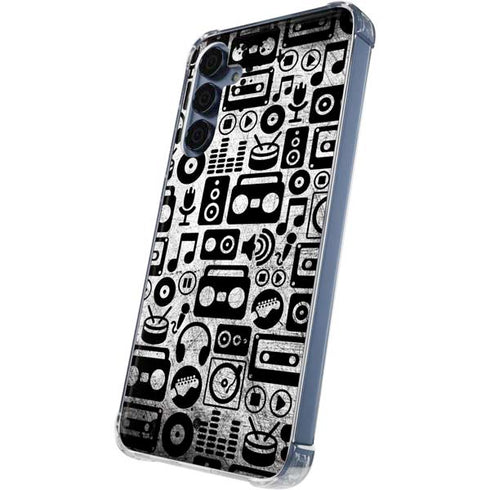 Music Pattern Galaxy A55 5G Clear Case