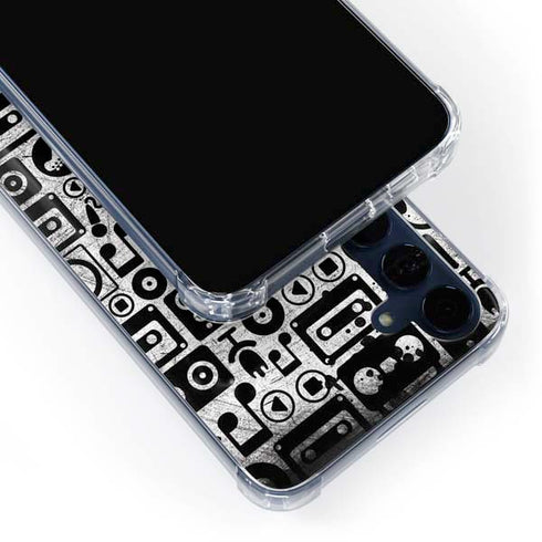 Music Pattern Galaxy A55 5G Clear Case