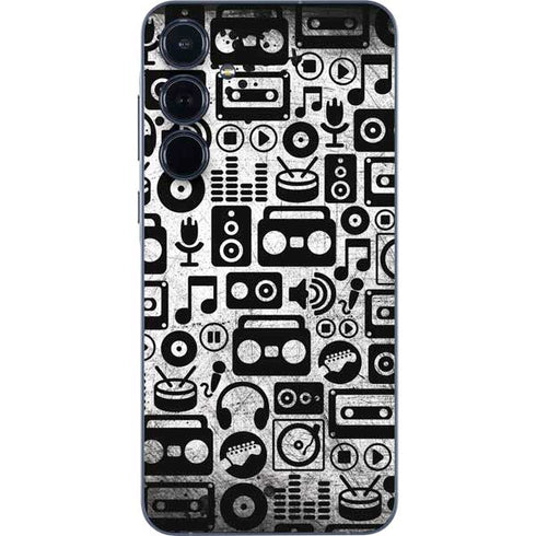 Music Pattern Galaxy A55 5G Skin