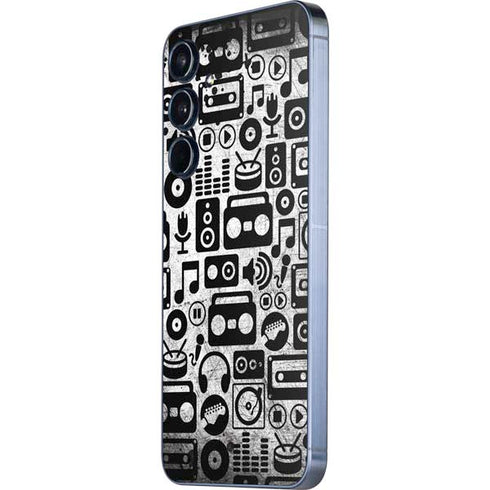 Music Pattern Galaxy A55 5G Skin