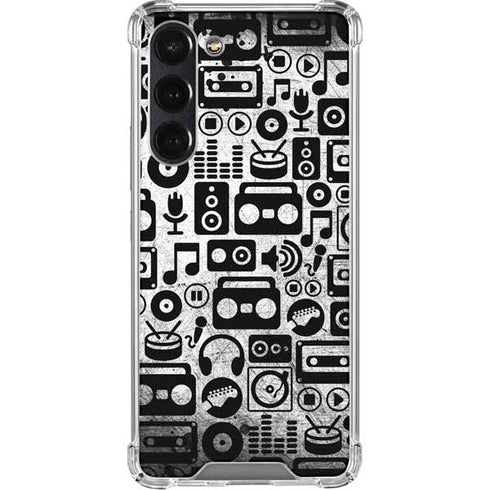 Music Pattern Galaxy S24 FE Clear Case