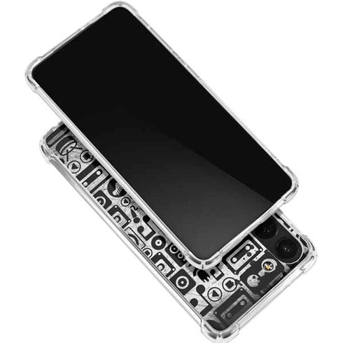 Music Pattern Galaxy S24 FE Clear Case