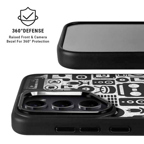 Music Pattern Galaxy S24 FE Kickstand Case