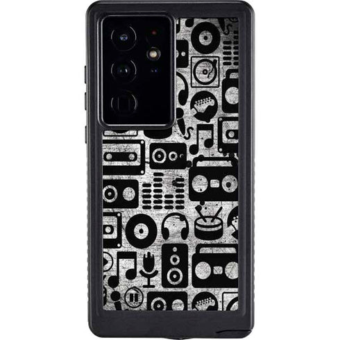 Music Pattern Galaxy S24 Ultra Waterproof Case