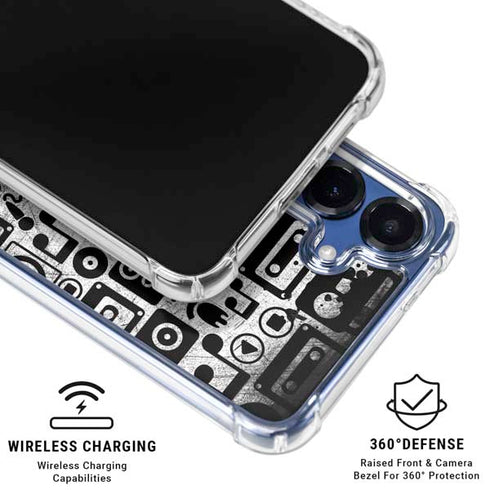 Music Pattern Galaxy S25 Plus Clear Case