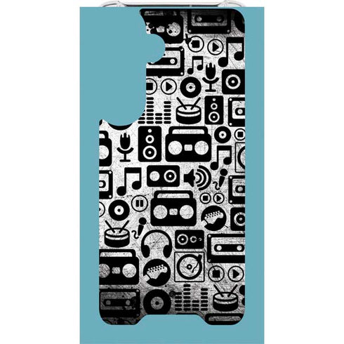 Music Pattern Galaxy S26 Clear Case