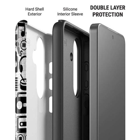 Music Pattern Galaxy S26 Impact Case