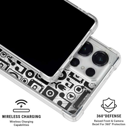 Music Pattern Galaxy S26 Ultra Clear Case