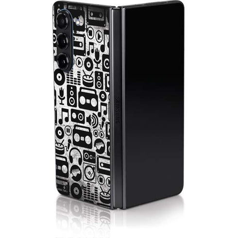 Music Pattern Galaxy Z Fold5 5G Skin