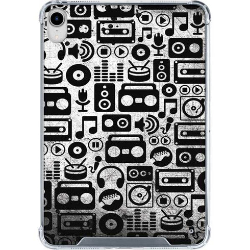 Music Pattern iPad 11th Gen (2025) Clear Case
