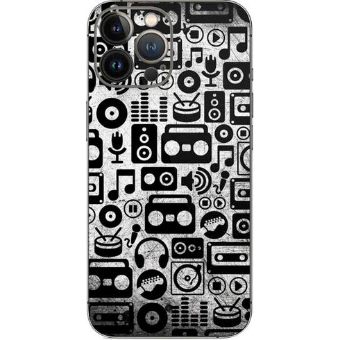 Music Pattern iPhone 15 Pro Max Skin