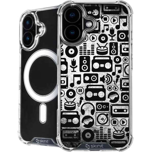 Music Pattern iPhone 16 Plus MagSafe Case