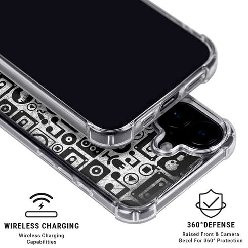 Music Pattern iPhone 16 Plus MagSafe Case