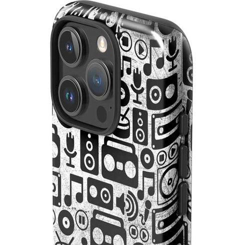 Music Pattern iPhone 16 Pro Impact Case