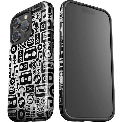 Music Pattern iPhone 16 Pro Impact Case