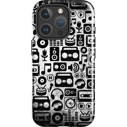 Music Pattern iPhone 16 Pro Magsafe Impact Case