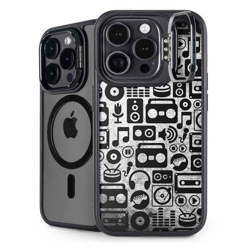 Music Pattern iPhone 16 Pro Max Kickstand Case