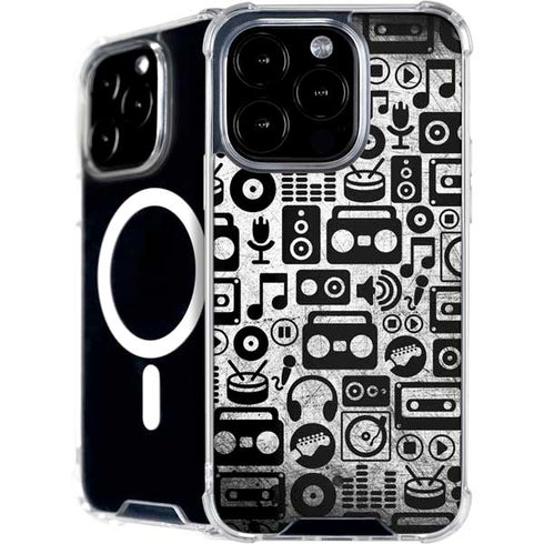 Music Pattern iPhone 16 Pro Max MagSafe Case
