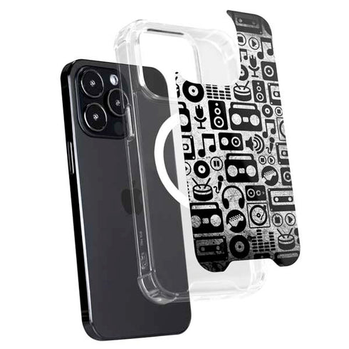 Music Pattern iPhone 16 Pro Max MagSafe Case