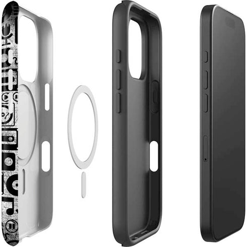 Music Pattern iPhone 16 Pro Max Magsafe Impact Case
