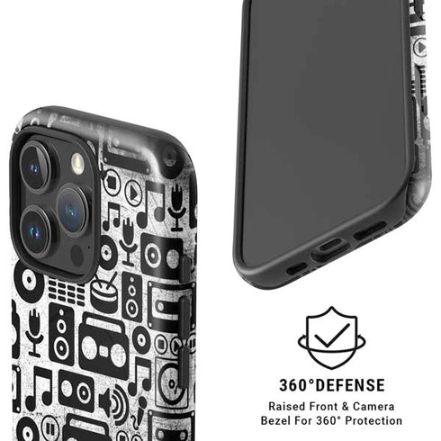 Music Pattern iPhone 16 Pro Max Magsafe Impact Case