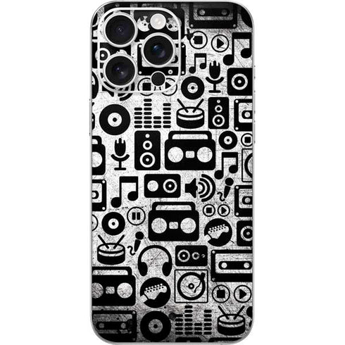 Music Pattern iPhone 16 Pro Max Skin