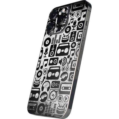 Music Pattern iPhone 16 Pro Max Skin