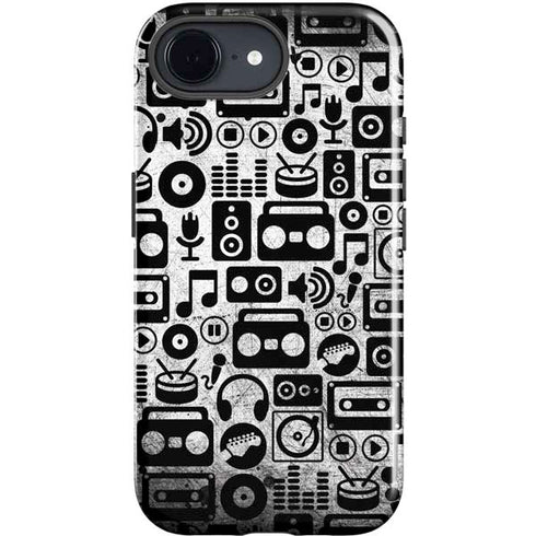 Music Pattern iPhone 16e Impact Case