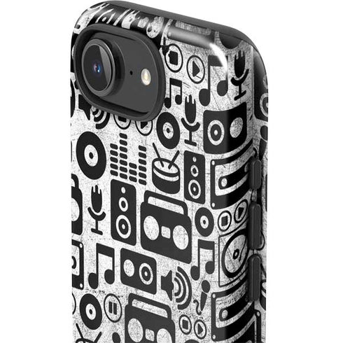 Music Pattern iPhone 16e Impact Case