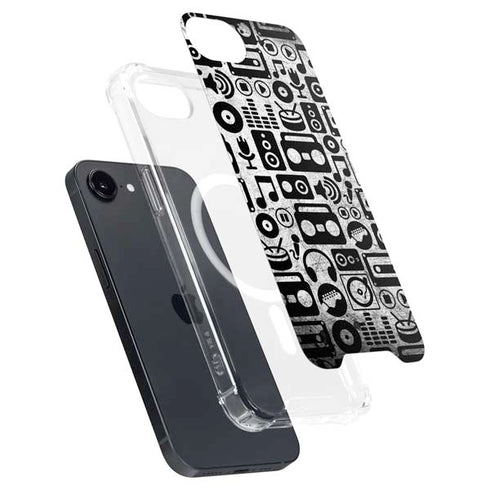 Music Pattern iPhone 16e MagSafe Case