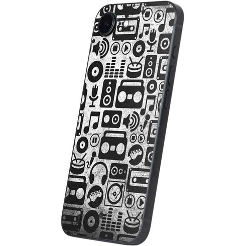 Music Pattern iPhone 16e Skin