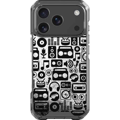 Music Pattern iPhone 18 Pro Clear Case