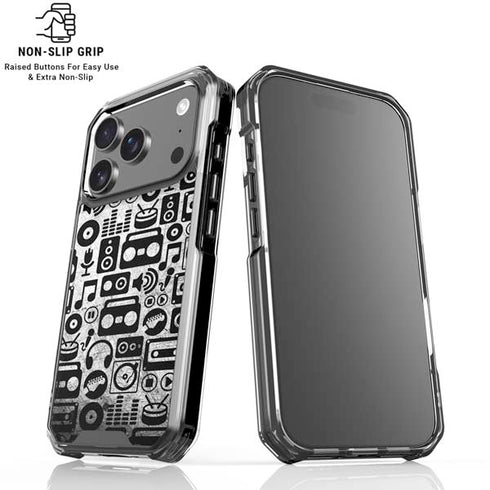 Music Pattern iPhone 18 Pro Clear Case