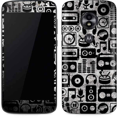 Music Pattern Moto E5 Play Skin
